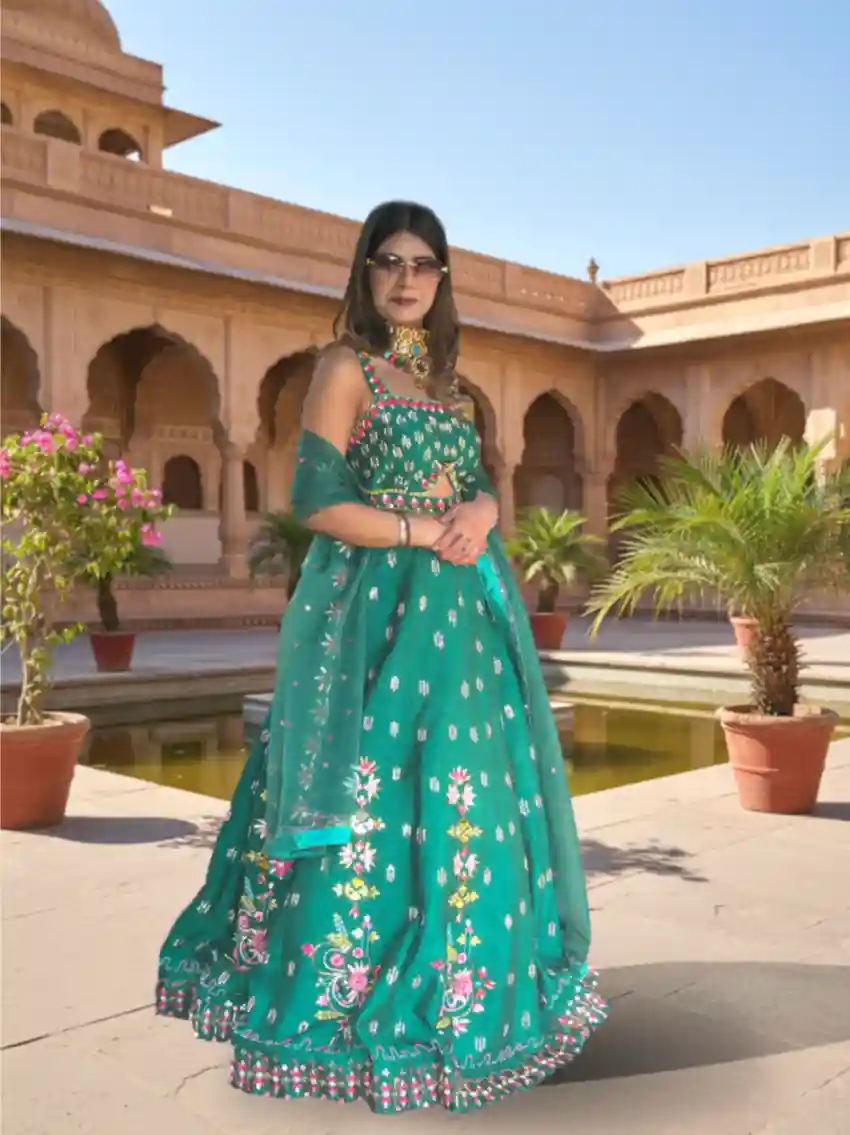 Green Lehenga