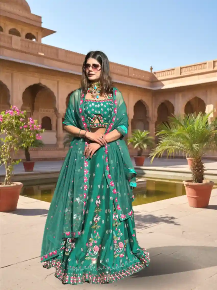 Green Lehenga
