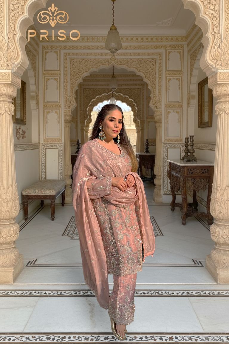 Pakistani heavy embroidered suit