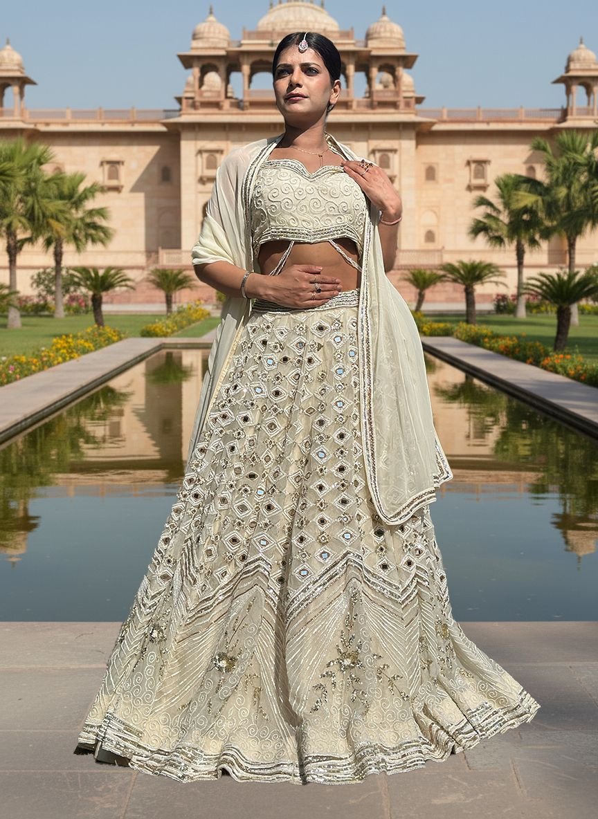 Offwhite Lehenga