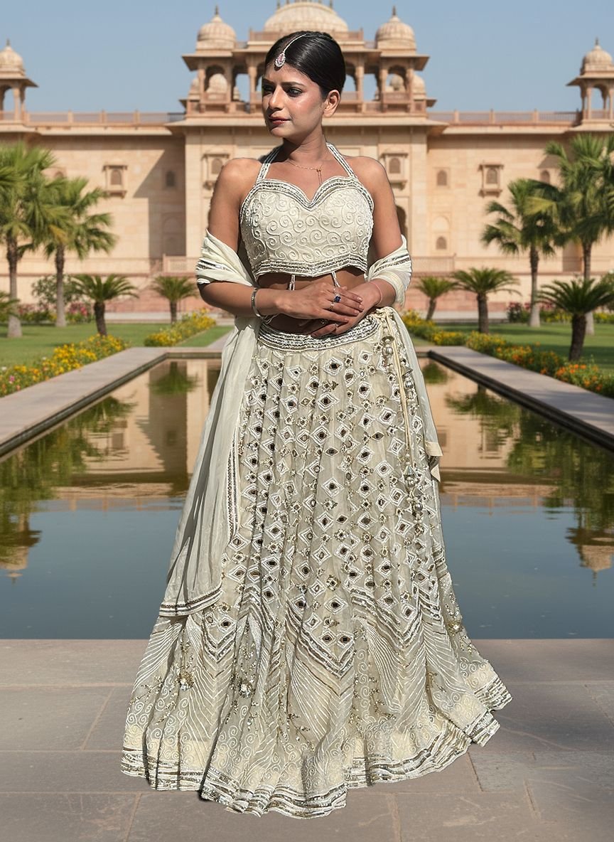 Offwhite Lehenga