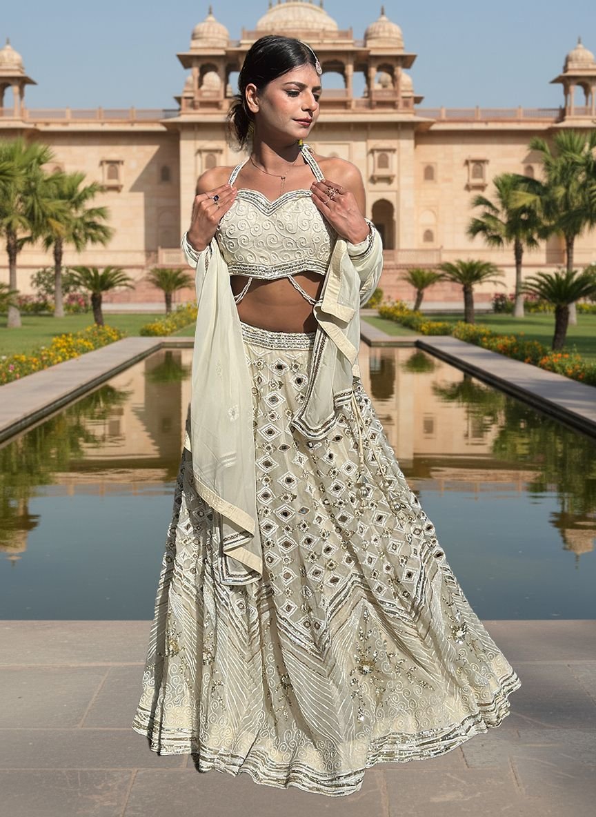 Offwhite Lehenga