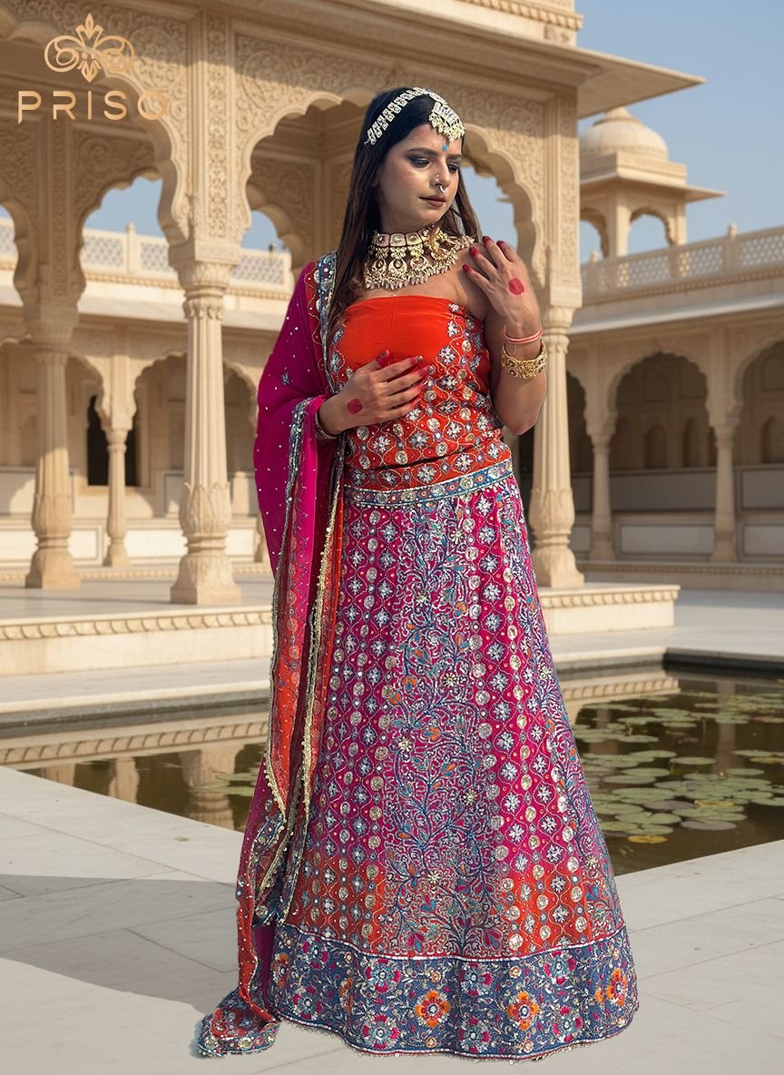 Multicolour lehenga