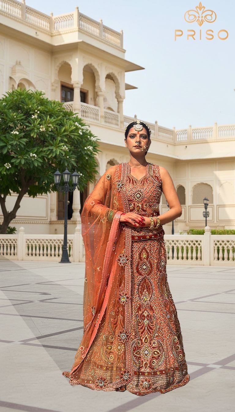 Orange lehenga 2