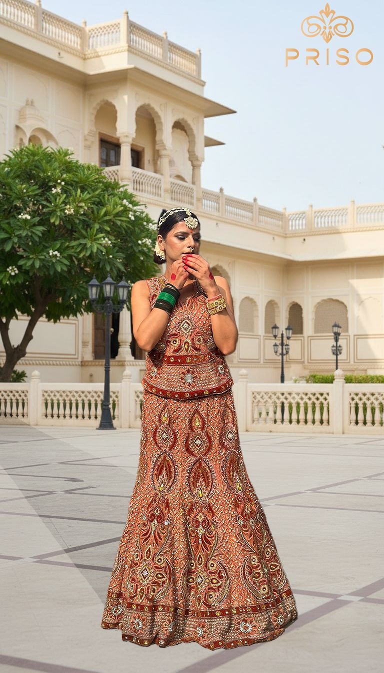 Orange lehenga 2