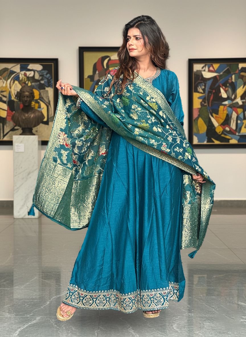 Blue Anarkali Suit