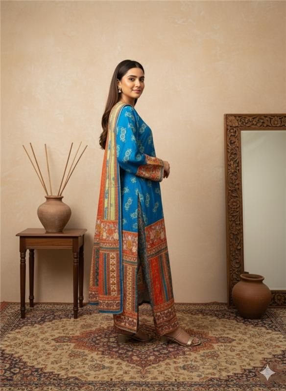 Printed Luxury Pakistani Lawn Unstitched Piece Suit