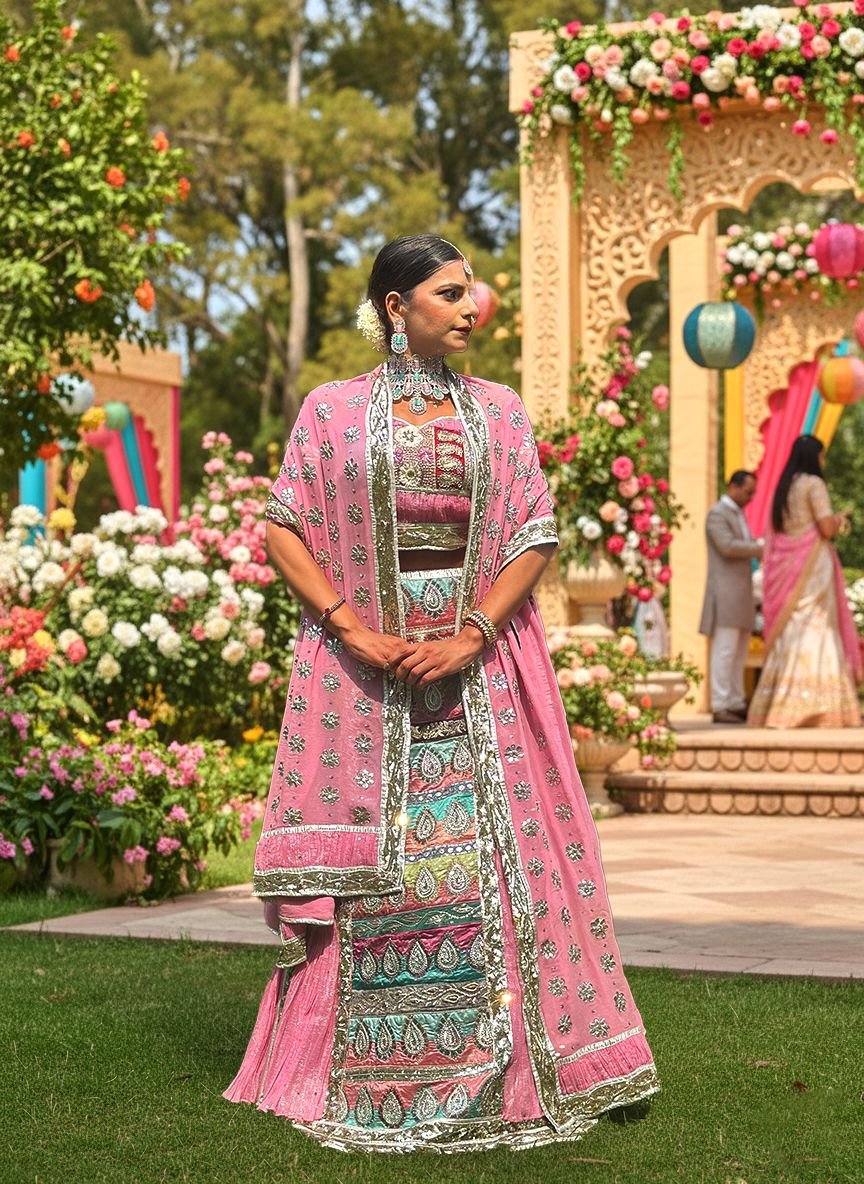Embroidered Festive Lehenga